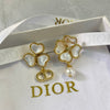 Dior Asymmetrical Pearl Earrings