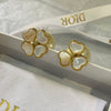Dior Pearl Flower Earrings