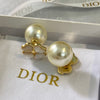 Dior Pearl Flower Earrings