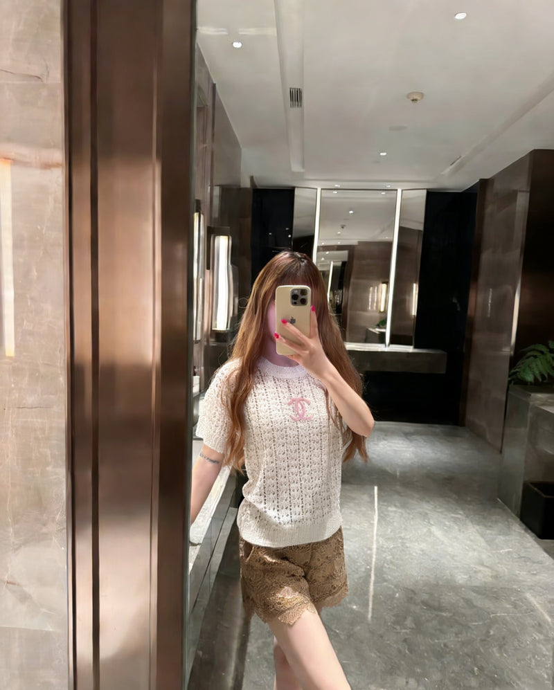 香奈儿短袖毛衣