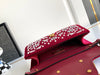 Valentino Red Velvet Handbag