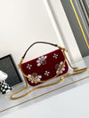 Valentino Red Velvet Handbag