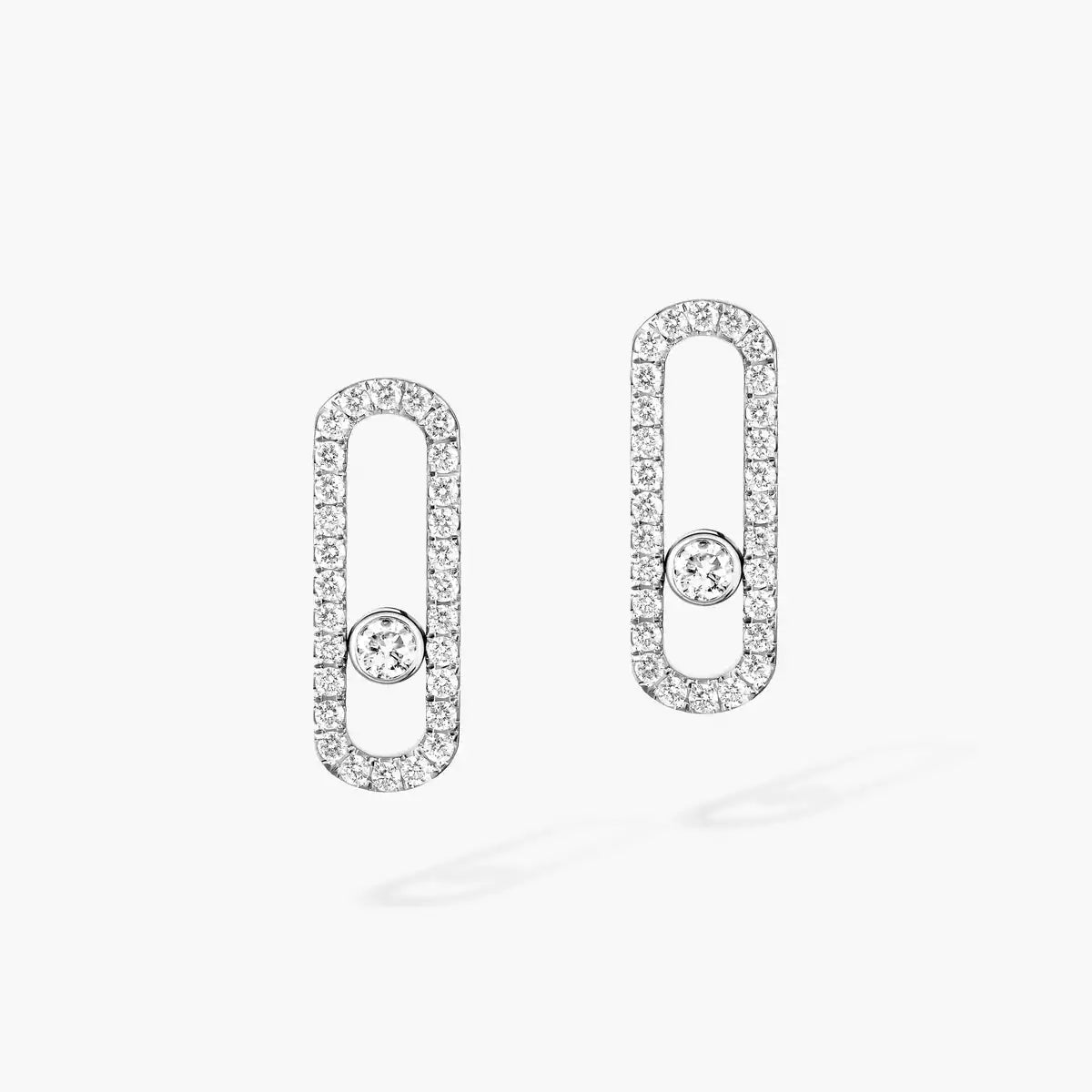 Messika Move Uno Diamond Pavé Earrings Diamond Earrings