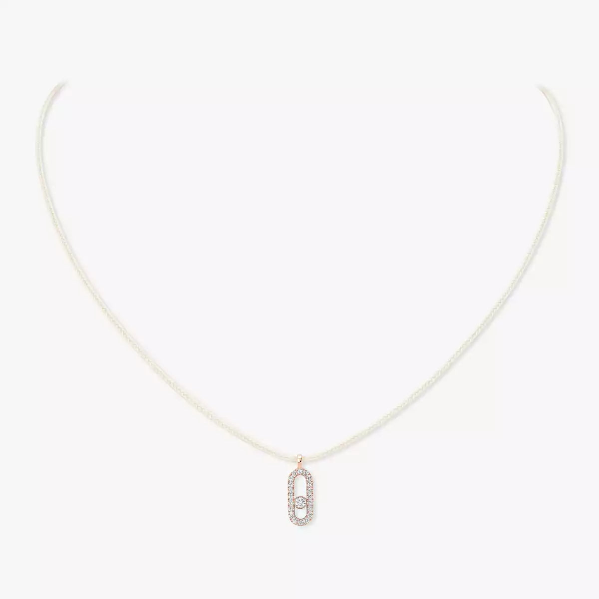 Messika CARE(S) Cord Pavé Necklace Diamond Necklace