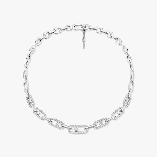 Messika Move Link Pavé Diamond Necklace