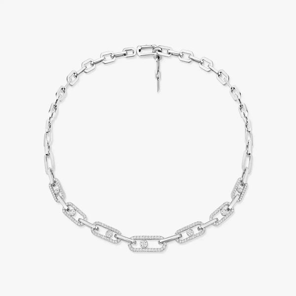 Messika Move Link Pavé Diamond Necklace