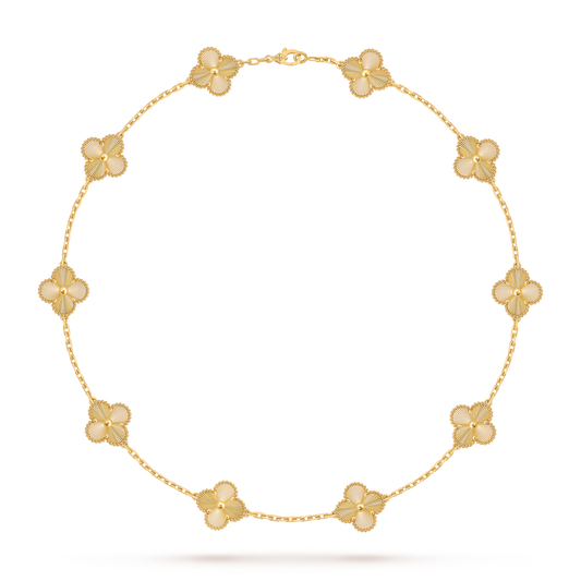 VCA Vintage Alhambra necklace, 10 motifs